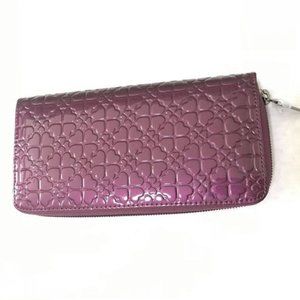 Folli Follie Long Zip Purple Wallet